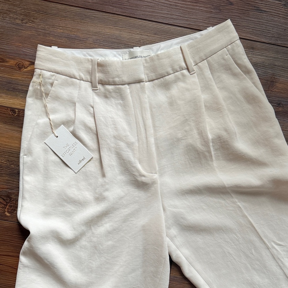 Wilfred Off-White Effortless High-Waist Trousers